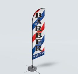 Promoción personalizada barbería bandera de plumas de playa 110g tejido poliéster Swooper Banner impresión Digital 7500669