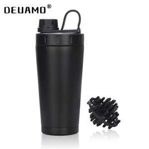 Shaker de protéines personnalisé tasse à eau en acier inoxydable Double paroi bouteille isolée sous vide étanche Sport Drinkware 20 oz 220706