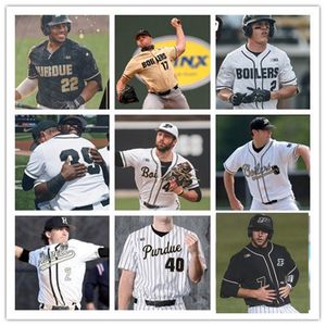 Maillot de baseball personnalisé Purdue Boilermakers Jackson Smeltz Eric Hildebrand 16 Nolan Daniel Kyle Wade Avery Cook Joseph Whitman 28 Kulak 32 Starnes 48 Griffin Lohman