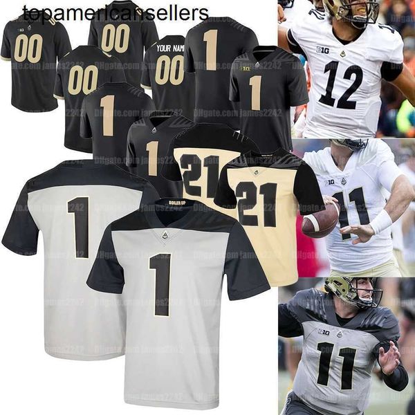 Personnalisé Purdue Boilermakers Football Jersey College Drew Brees Jack Plummer David Bell George Karlaftis Rondale Moore Zander Horvath Payne