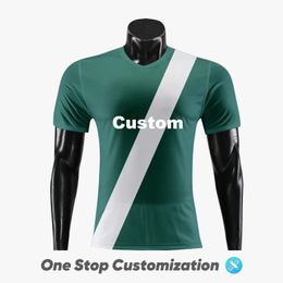 Aangepaste kwaliteit voetbalshirt Sublimatie Volwassenen Voetbalshirts Sneldrogende Jerseys Ademend Voetbalshirt WOX980 240228