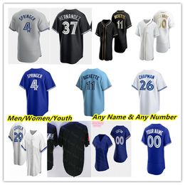 Honkbalshirt Bo Bichette George Springer Vladimir Guerrero Jr. Matt Chapman Daulton Varsho Whit Merrifield Kevin Gausman Chris Bassitt Blue Kevin Kiermaier JAYS