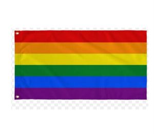 Custom Rainbow LGBT Orgullo Gay Flags Gay 100 Polyester 3x5ft Impresión digital enormes Banners 299B7654977