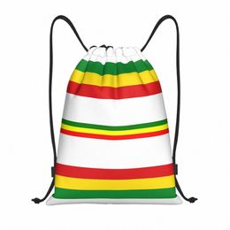 Sac à cordon Rasta Rasta Custom Sac à cordon Men Femmes Lightweight Jamaican Sports Gym Rangement Backpack O5J5 #