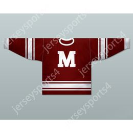 Aangepaste RODE MONTREAL MAROONS 1931-35 HOCKEY JERSEY NIEUWE Top gestikt S-M-L-XL-XXL-3XL-4XL-5XL-6XL