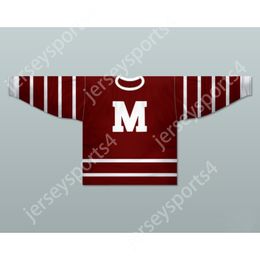 Aangepaste RODE OO MONTREAL MAROONS 1-29 HOCKEY JERSEY NIEUWE Top Ed S-M-L-XL-XXL-3XL-4XL-5XL-6XL