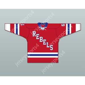 Maillot de hockey personnalisé rouge ROANOKE VALLEY REBELS 61, nouveau haut cousu S-M-L-XL-XXL-3XL-4XL-5XL-6XL