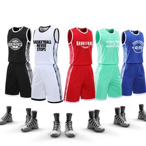 Maillots de basket-ball rétro personnalisés pour hommes, ensembles d'uniformes en Polyester 100 pour l'équipe universitaire, chemises respirantes d'été 240306