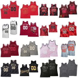 Jersey de baloncesto retro personalizado cosido Michael Scottie Pippen Bob Love Derrick Rose Norman Van Lier Jerry Sloan Artis Gilmore Dennis Rodman Noah Derozan