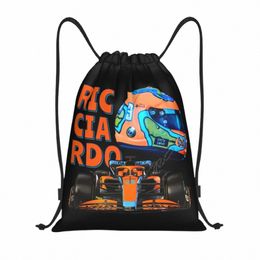 Custom Ricciardo Dag Geschenken Tasje voor Winkel Yoga Rugzakken Vrouwen Mannen Sport Motorsport Gym Sackpack h2OA #