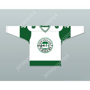 Personnalisé RICK LEY 2 WHA 1972-73 NEW ENGLAND WHALERS HOME HOCKEY JERSEY NOUVEAU Top cousu S-M-L-XL-XXL-3XL-4XL-5XL-6XL