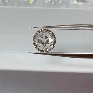 Aangepaste Rose Cut witte GRA VVS losse diamantsteen met gecertificeerd voor het maken van sieraden 240106