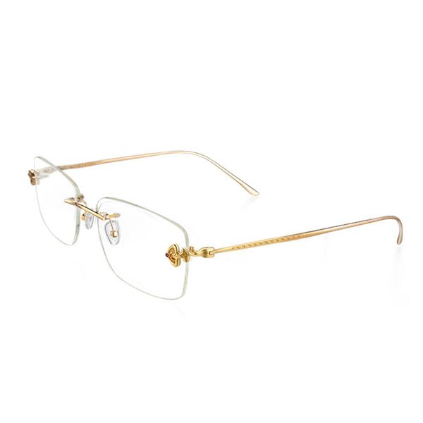 Les lunettes Ruby Ruby Cadre de lunettes vintage réelles en or