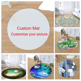Aangepaste tapijten elke maat Mat Anti-Slip Deur Mat Printed Your Design Picture PO Aangepaste tapijt voor baddeur Woonkamer 211109