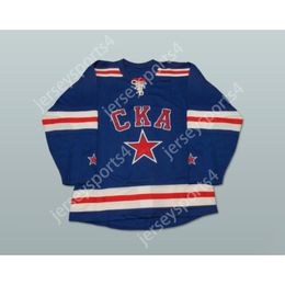 Personnalisé RUSSIE SKA ST. MAILLOT DE HOCKEY PETERSBOURG KHL NOUVEAU Top Cousu S-M-L-XL-XXL-3XL-4XL-5XL-6XL