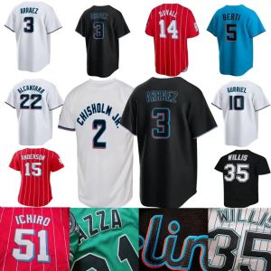 Custom S-3xl Jersey 8 Andre Dawson 2 Jazz Chisholm Jr. Baseball Jersey 22 Sandy Alcantara Miguel Rojas 16 Jose Fernandez 12 Jorge Soler 5 Jon Berti 15 Brian Anderson