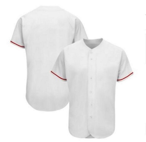 Maillots de baseball S-4XL personnalisés dans n'importe quelle couleur blanc gris blanc rouge qualité de chiffre d'humidité mèche numéro respirant et tailleur de taille111