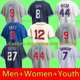 Custom S-4XL Christopher Morel Jersey Mike Tauchman Dansby Swanson Cody Bellinger Patrick Wisdom Ian Happ Seiya Suzuki Trey Mancini Nico Hoerner Marcus Stroman