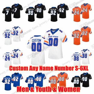 Maillots de football personnalisés S-6XL Boise State Broncos College Latrell Caples Doug Martin George Holani Leighton VanderEsch Shea McClellin Billy N'importe quel numéro de nom Jersey