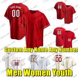 Custom S-6XL College Baseball usa camisetas 5 Johnny Bench 19 Joey Votto 14 Pete Rose Barry Larkin Jonathan India Rojos Hunter Greene Tyler Stephenson Eugenio