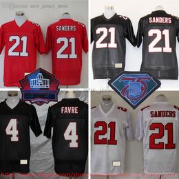 Aangepaste S-6XL Throwback 1966-1999 voetbal 21 Deion Sanders Jersey Stitch 58 Jesse Tuggle 31 William Andrews 81 Terance Mathis Jamal Anderson Morten Andersen Jerseys