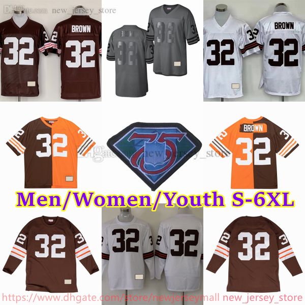 Personnalisé S-6XL Throwback 1946-1999 Football 36 Marion Motley Jersey Stitch 66 Gene Hickerson 82 Ozzie Newsome 86 Dante Lavelli 42 Paul Warfield Len Ford Sipe Maillots