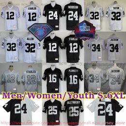 Personalizado S-6XL Retroceso 1963-1999 Fútbol 60 Otis Sistrunk Jersey Stitch 32 Marcus Allen 82 AI Davis 83 Ted Hendricks 87 Dave Casper 34 Bo Jackson 24 Willie Brown Jerseys