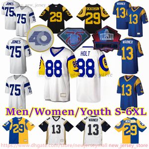 Personalizado S-6XL Retroceso 1936-1999 Fútbol 85 Jack Youngblood Jersey Stitch 88 Torry Holt 74 Merlin Olsen 11 Jim Everett 78 Jackie Slater 28 Marshall Faulk Jerseys