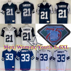 Aangepast S-6XL Throwback 1960-1999 voetbal 88 Drew Pearson Jersey Stitch 28 Darren Woodson 84 Jay Novacek 94 Charles Haley 54 Randy White 94 Demarcus Ware Emmitt Smith