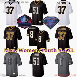 Aangepaste S-6XL Klassiek Vintage voetbal 9 Drew Brees Jersey Throwback 1967-1999 Stitch 51 Sam Mills 57 Rickey Jackson 73 Jahri Evans 87 Joe Horn 12 Marques Colston