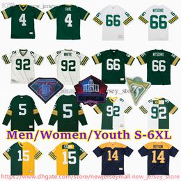 Personnalisé S-6XL Throwback 1919-1999 Football 92 Reggie White Jersey Stitch 60 Rob Davis 83 John Jefferson 7 Don Majkowski 64 Jerry Kramer 63 Fuzzy Thurston Ray Nitschke