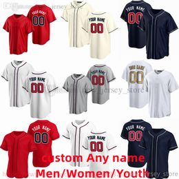 Custom S-6XL Movie College Baseball Wears Jerseys Stitched 7 DansbySwanson 13 RonaldAcunaJr. 27 AustinRiley 1 OzzieAlbies 28 MattOlson Hong Maillot Extérieur