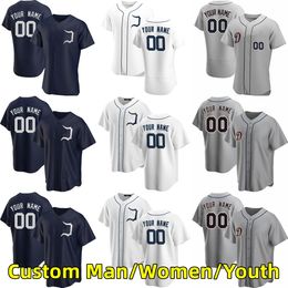 Custom S-6XL Movie College Baseball porte un maillot cousu 24 MiguelCabrera 28 JavierBaez 8 RobbieGrossman 7 JonathanSchoop 60 AkilBaddoo Hong Maillots extérieurs