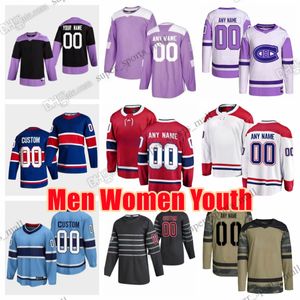 Custom S-6XL Movie College Hockey viste Jersey Patrick Roy Nick Suzuki Brendan Gallagher Jonathan Drouin Jake Allen Josh Anderson Joel Armia