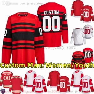 Custom S-6XL Movie College Hockey porte un maillot brodé 88 PatrickKane 71 DylanLarkin 53 MoritzSeider 57 DavidPerron 23 LucasRaymond Maillots