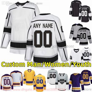 Custom S-6XL Movie College Hockey porte un maillot brodé 11 AnzeKopitar 8 DrewDoughty 22 KevinFiala 9 AdrianKempe 19 AlexIafallo 99 WayneGretzky Maillots