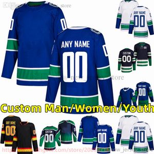 Custom S-6XL Movie College Hockey Wears Jersey Embroidery 43 Quinnhughes 40 Eliaspettersson 74 EthanBear 6 Brockboeser 35 ThaterDemko 9Jtmiller Jerseys