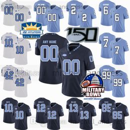 Maillot de football personnalisé S-6XL NCAA North Carolina Tar Heels 14 Jefferson Boaz 6 Jacolby Criswell 15 Conner Harrell 24 British Brooks 21 Elijah Green hommes jeunes femmes