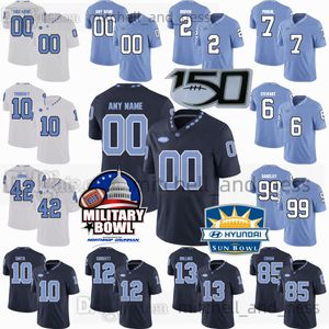 2023 Custom S-6XL NCAA North Carolina Tar Heels voetbalshirt 10 Drake Maye 28 Omarion Hampton 8 Kobe Paysour 33 Cedric Gray 24 British Brooks 4 Caleb Hood 0 Chapman