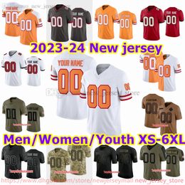 Aangepaste S-6XL DIY NCAA voetbalshirt gestikt 12 TomBrady 6 JulioJones 13 MikeEvans 87 RobGronkowski 45 DevinWhite 54 LavonteDavid Jerseys