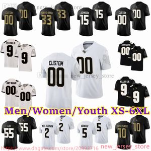 Camiseta de fútbol personalizada S-6XL NCAA UCF Knights 15 Jason Johnson 12 Justin Hodges 5 Isaiah Bowser 2 Hudson 6 Brandon Marshall 5 Blake Bortles 9 Adrian Killins Jr. RJ Harvey