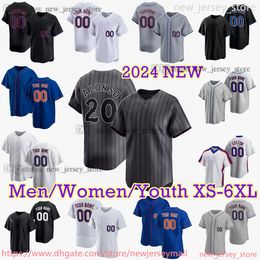 S-6xl Pete Alonso 2024 Connect Connect Baseball Jerseys Starling Marte Francisco Lindor Brandon Nimmo Brett Baty Edwin Diaz Jeff McNeil Kodai Senga Mike Pizza