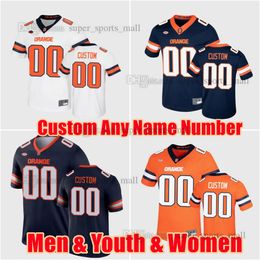 Maillots de football personnalisés S-6XL Syracuse Orange College Mike Midkiff Ethan Stangle Justin Lamson Luke MacPhail JaCobian Morgan Shrader Villari N'importe quel numéro de nom