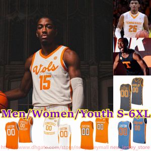 Personnalisé S-6XL Tennessee Volunteers 3 Dalton Knecht Basketball Jersey Jefferson Freddie Dilione V Cameron Carr Cade Phillips Colin Coyne Hurst Makan Maillots cousus