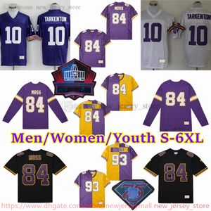 Personalizado S-6XL Fútbol retro 10 FranTarkenton Jersey Vintage 1961-1999 Stitch 70 JimMarshall 64 RandallMcDaniel 81 CarlEller 73 RonYary MickTingelhoff