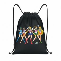 Sacs à casse-cordon de marins personnalisés sacs sacs à dos hommes hommes femmes de sport de gym léger Sackpack Sacks pour boutique N6AJ #