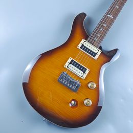 Santana personnalisé ll Santana tabac dégradé couette dessus en érable guitare Reed Smith 22 frettes guitares électriques fabriquées en chine