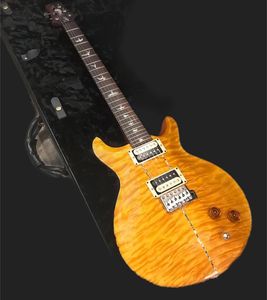 Custom Santana LL Santana Yellow Quilt Maple Top Guitar Reed Smith 24 Frets Guitare électrique