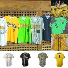 Aangepaste Savannah Banana Baseball Jersey Custom elk naamnummer