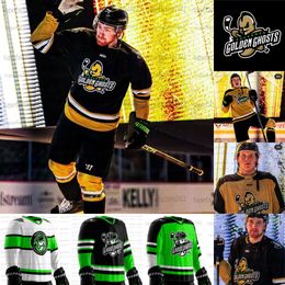 Custom Savannah Ghost Pirates Hockey Jersey Joe Fleming Logan Drevitch Ryan Scarfo Swetlikoff Sebastian Vidmar Simon Pinard Brent Pedersen Alex Gilmour